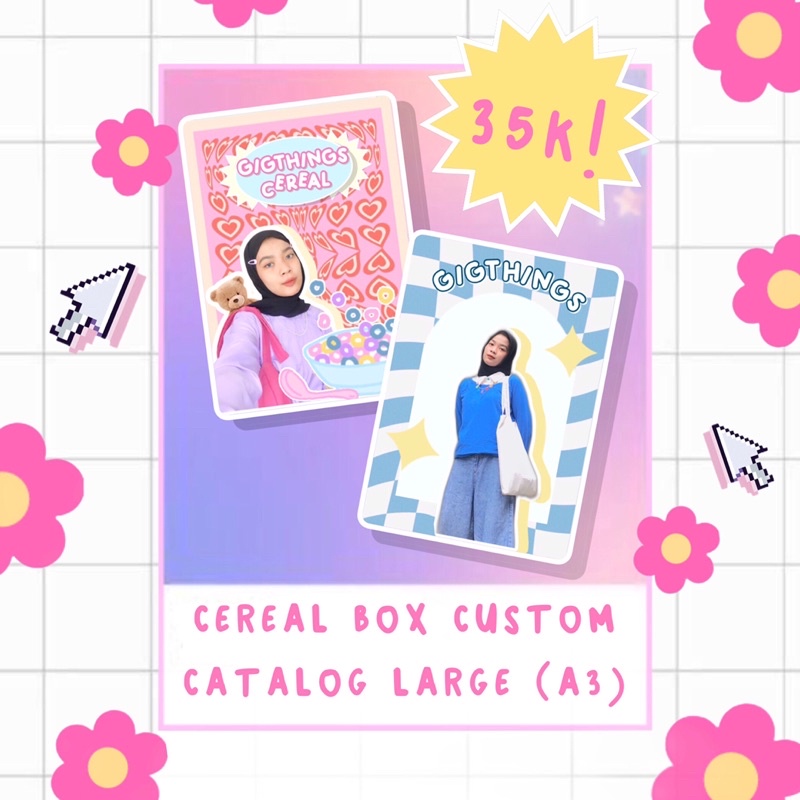 

CEREAL BOX CUSTOM LARGE ( UKURAN A3)