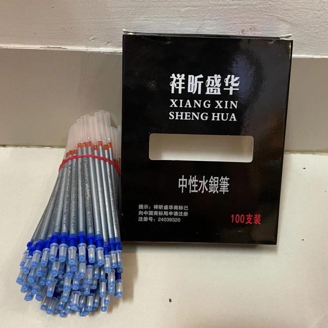 

♠ Pulpen Sheng Hua Silver Pen Penanda Pola Tinta Perak Tulis Kain Kulit ✯