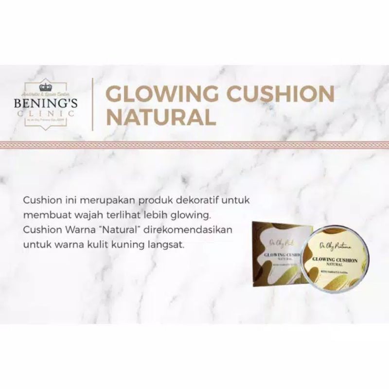 Glowing Cushion Natural Dr Oky Pratama Bening's Skincare