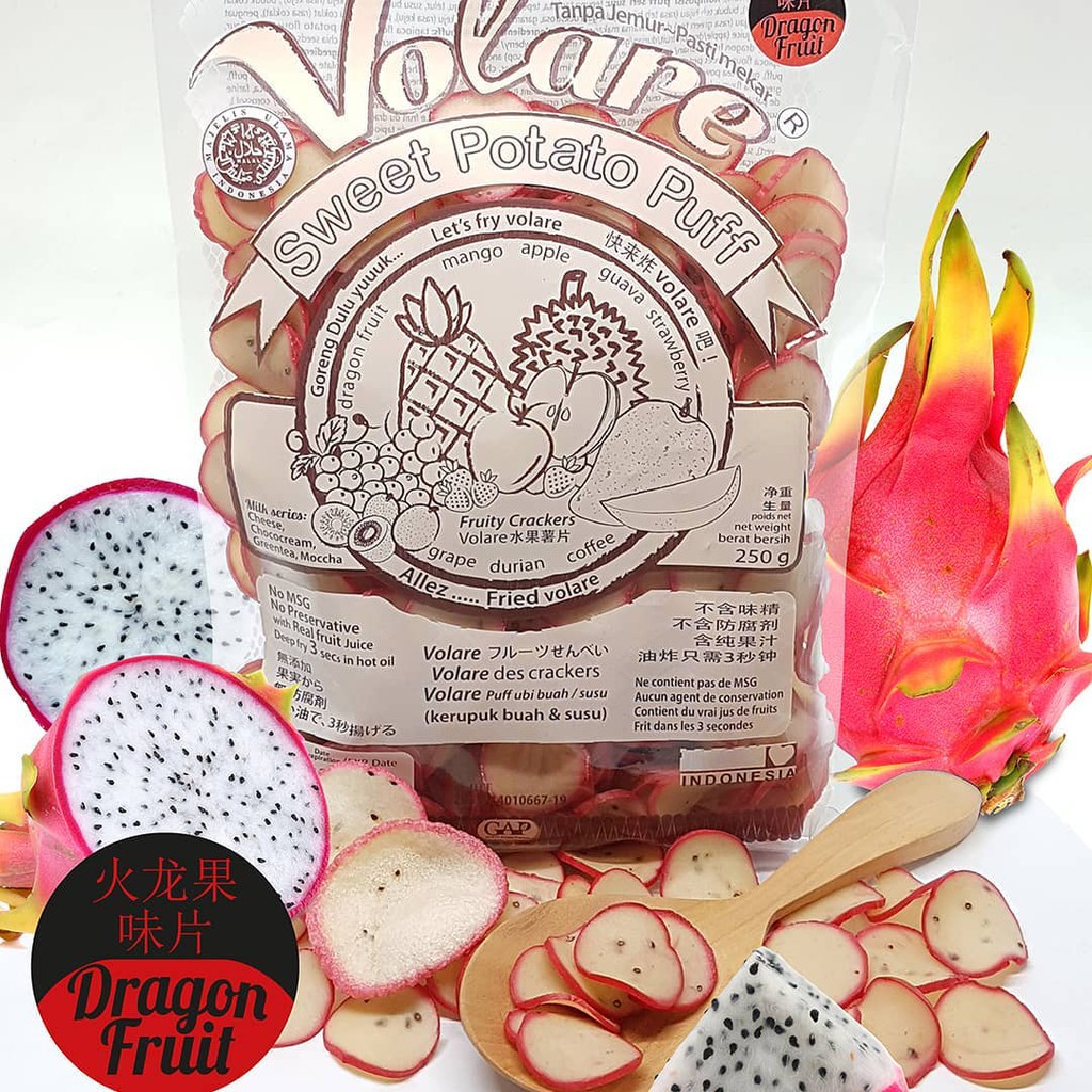 

Kerupuk Volare Rasa Buah Naga Dragonfruit