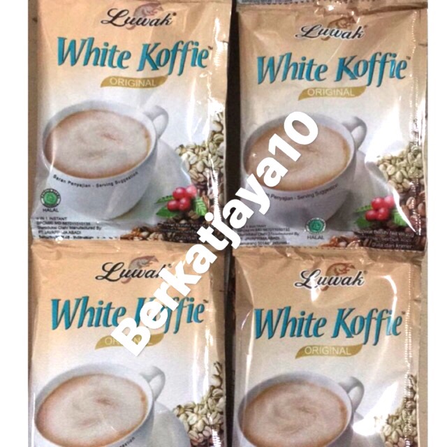 Kopi Luwak White (10 sachet/renceng) Koffie original Coffee kopi halal instan 3in1 10x20 Gram