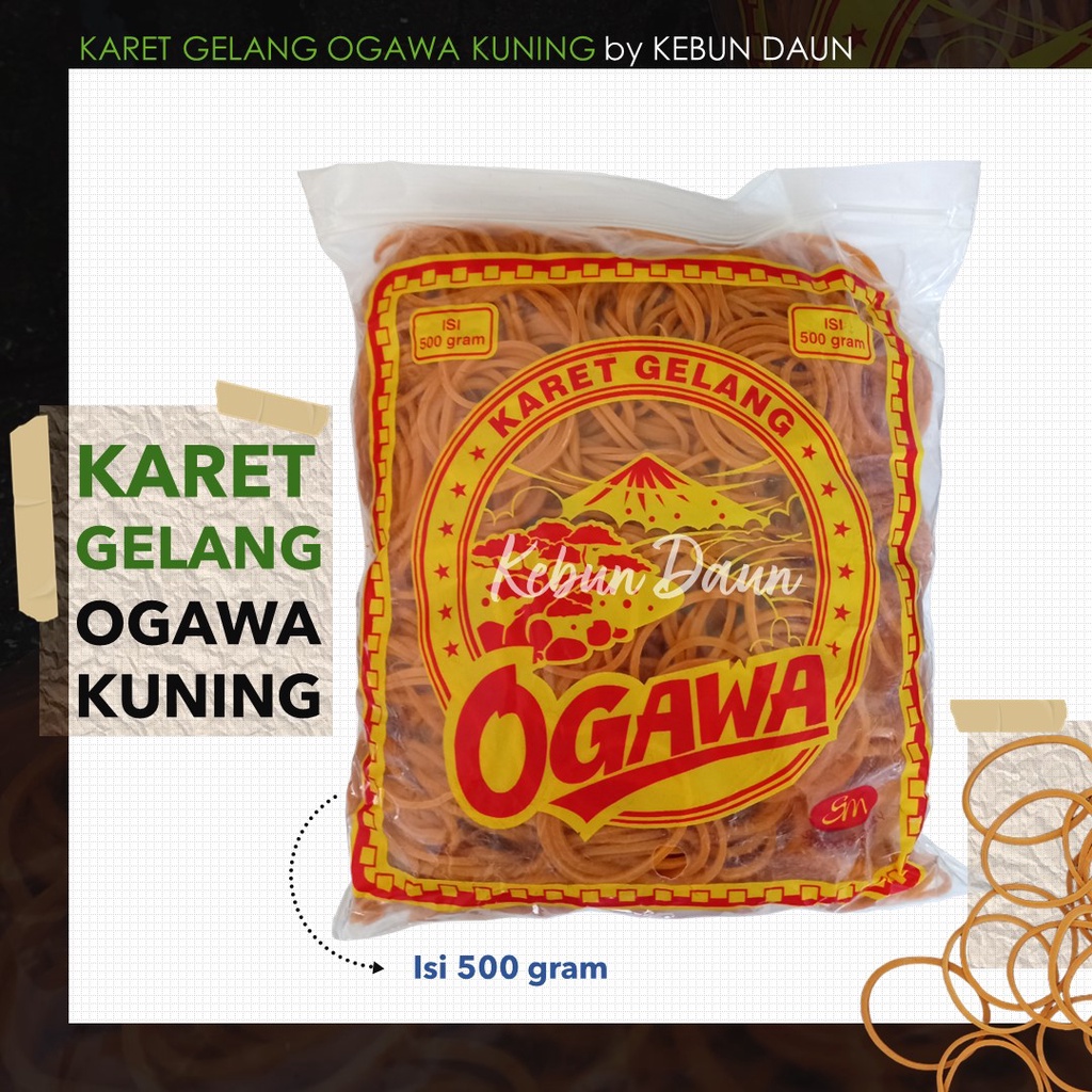 Karet Gelang | Karet Gelang Ogawa | Karet Gelang Ogawa Kuning 500 gr