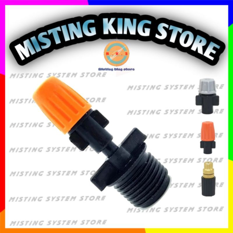 KONEKTOR ADAPTER 1/2 INCH UNTUK KE NOZZLE SPRAYER 6MM MIST NOZZLE COCOK DIOASANG DI PIPA PVC 1/2&quot;