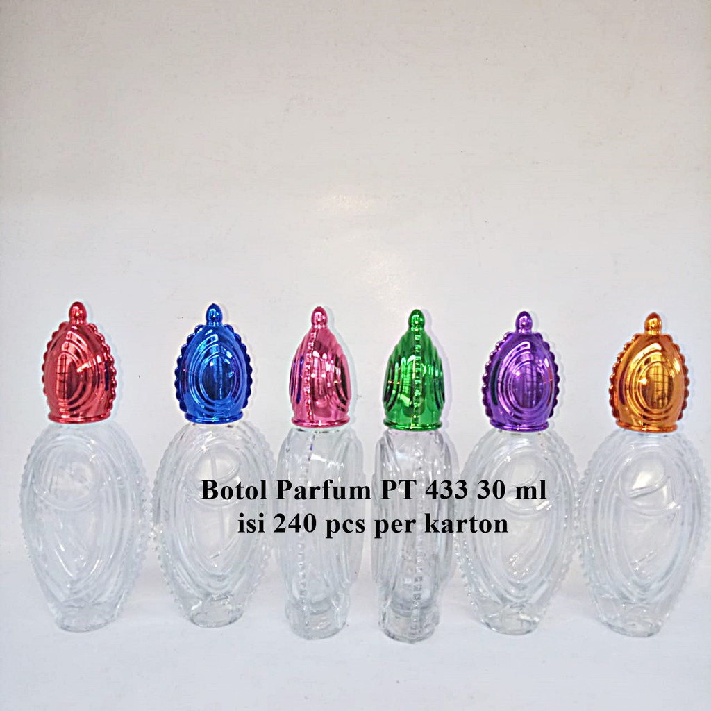 Botol Parfum Arab tutup warna PT 433 30 ml lusinan