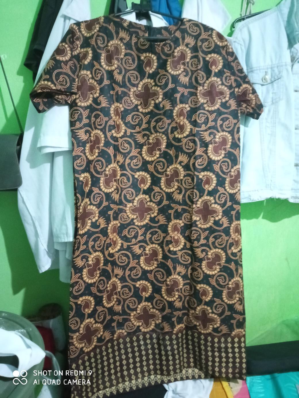 Maura Couple - Sania Ruffle Batik Couple Ori Ndoro Jowi Dnt Couple Batik Dress Batik Keluarga