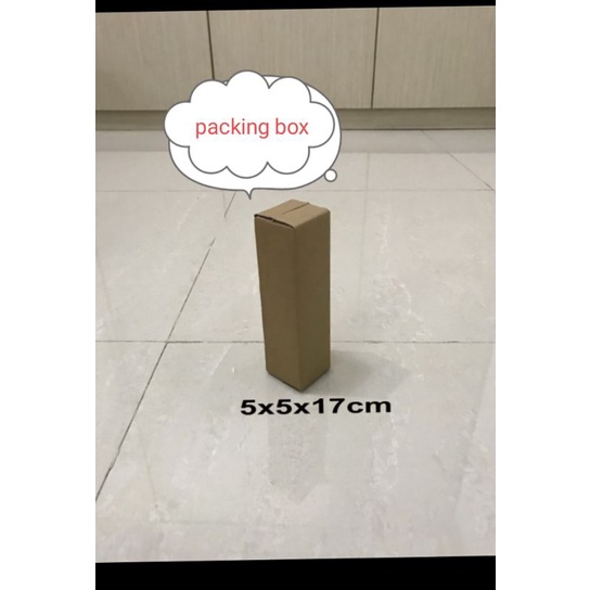 

karton/kardus uk.5x5x17cm.bahan model diecu