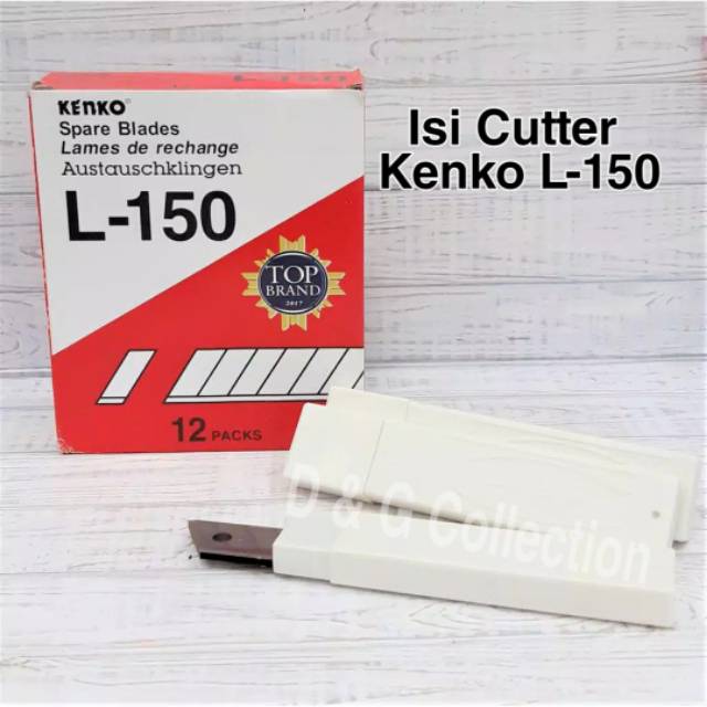 

ISI REFILL KENKO L 150 CUTTER BESAR ISI 5 PISAU