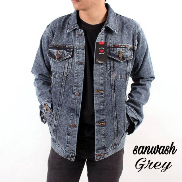 Jaket Jeans Sanwash Original-Sanwash grey