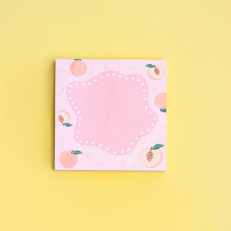 80 Lembar Sticky Notes Motif Buah Lucu Portable Untuk Stationery Sekolah / Kantor