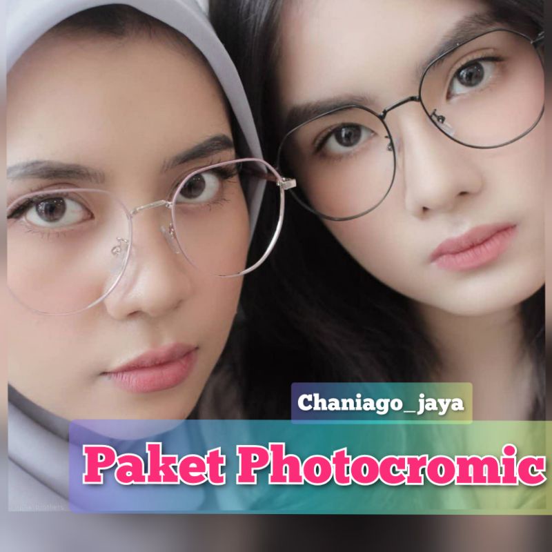 kacamata antiradiasi kacamata photocromic trendy unisex prisma