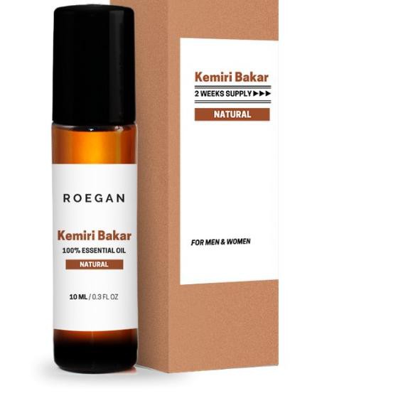 ➸ ROEGAN Minyak Kemiri Bakar - Penumbuh Rambut Penghitam Uban Alami ➴