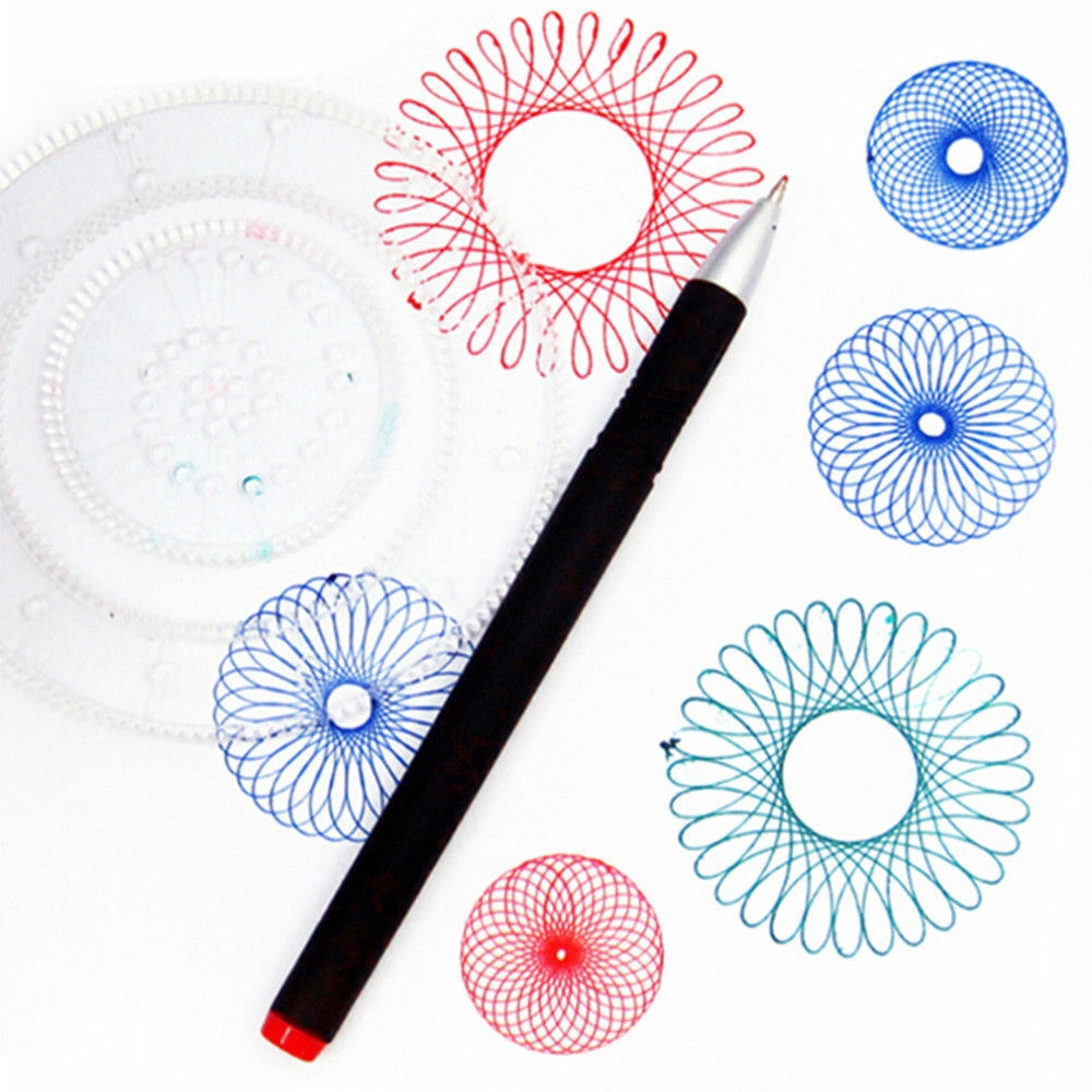 27Pcs Spirograph Design Set Tin Draw Drawing Kids Art Craft Create Education Toy