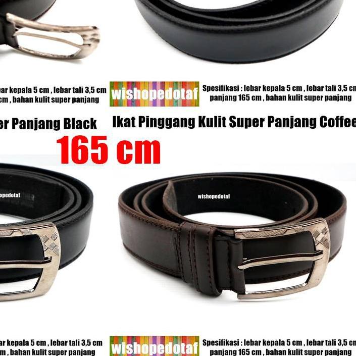 ➣ Sabuk / Ikat pinggang Pria Kulit Big Size 150cm ۝