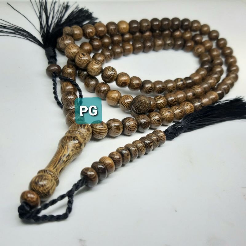 Tasbih Gali Kelor Natural 99butir 8mm Asli