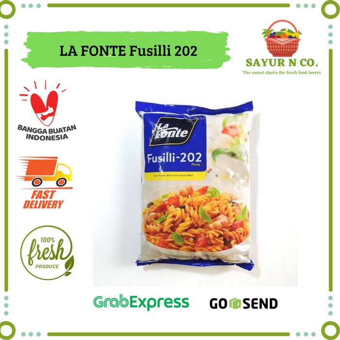 

LA FONTE Fusilli-202 / Pasta Instant 450gr | Sayur N Co Bekasi