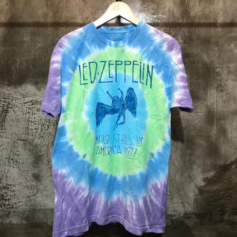 Kaos / T Shirt Tie Dye LED ZEPPELIN - RAMBLE ON by LIQUIDBLUE