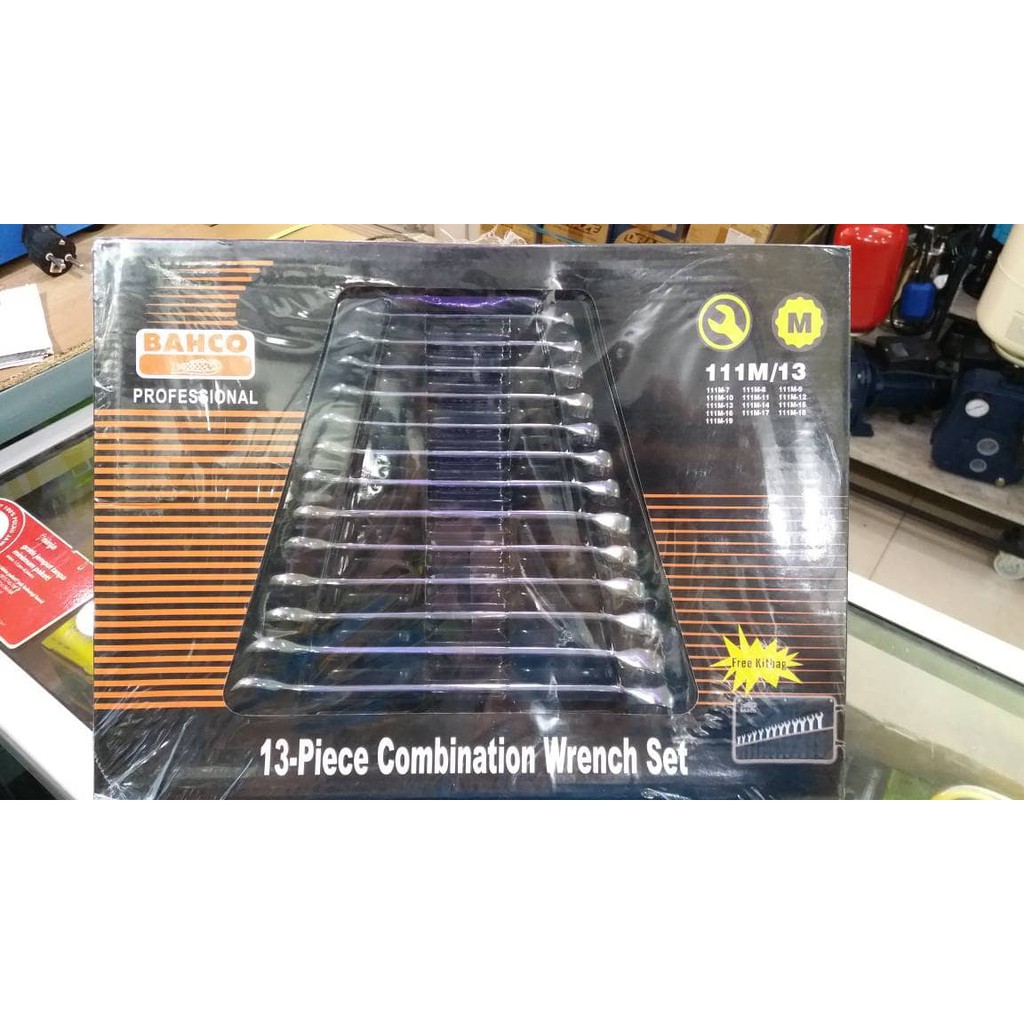 KUNCI RING PAS BAHCO 13 PCS COMBINATION WRENCH SET 13PCS