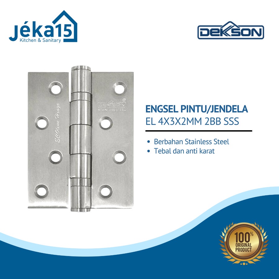 ENGSEL DEKKSON ECOLINE | DEKSON ENGSEL PINTU 4 INCH | ENGSEL JENDELA | STAINLESS STEEL