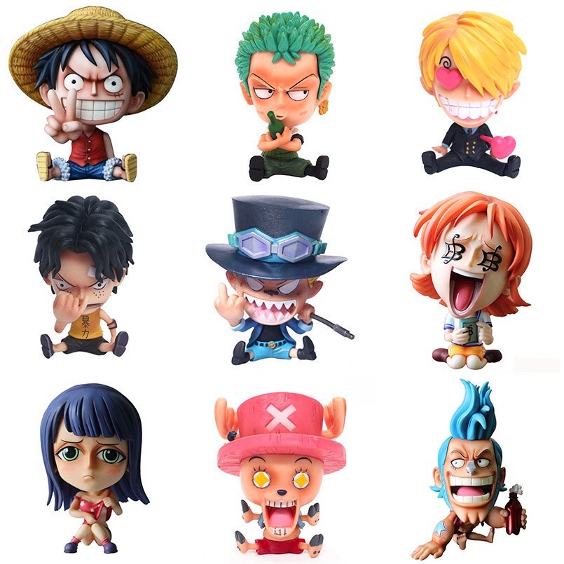 Action Figure One Piece Lucu 14 Gaya Q Action Figure Karakter Luffy Zoro Ace Robin Chopper Hancock Untuk Koleksi Penggemar