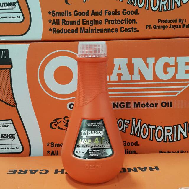 OLI MESIN MOTOR ORANGE / QRANGE 4T PREMIUM 10W-40 800 ML