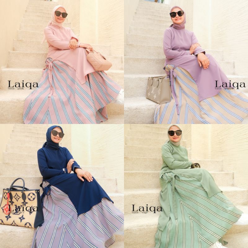 LAIQA (SET TUNIK DAN ROK) BY AZZAHRA PREMIUM