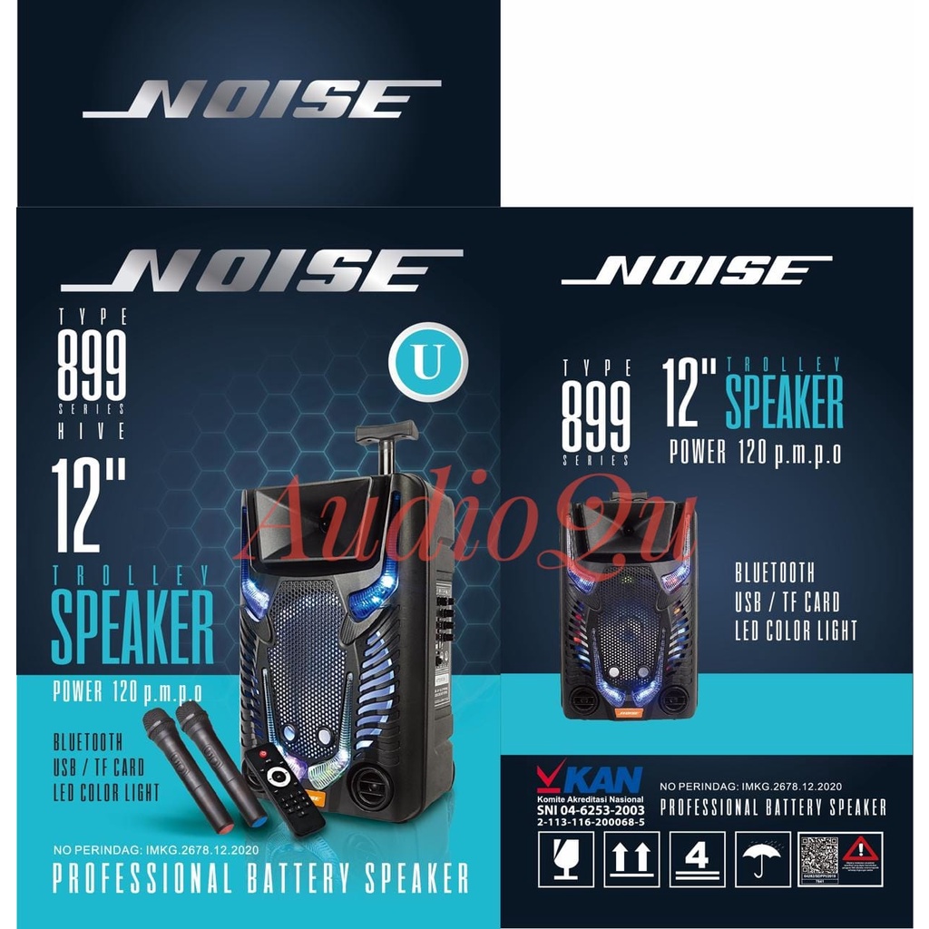 Speaker Portable Wireless Noise 899 U Original 12inch Bluetooth 899U