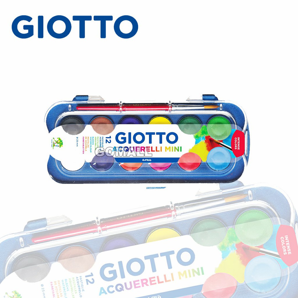

Giotto mini watercolor block 12clr (diameter block 23mm)