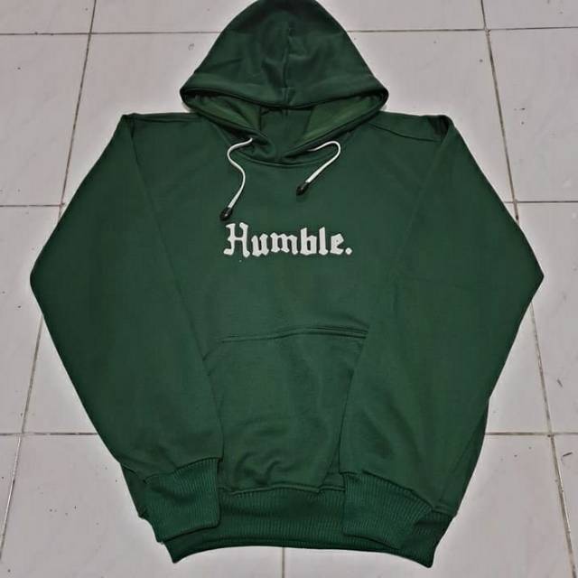 Jaket sweater hoodie jumper pria wanita sablon HUMBLE