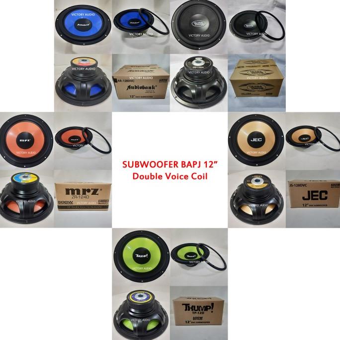 Subwoofer 12 Inch Double Coil Mrz / Jec / Thump / Audiobank Termurah