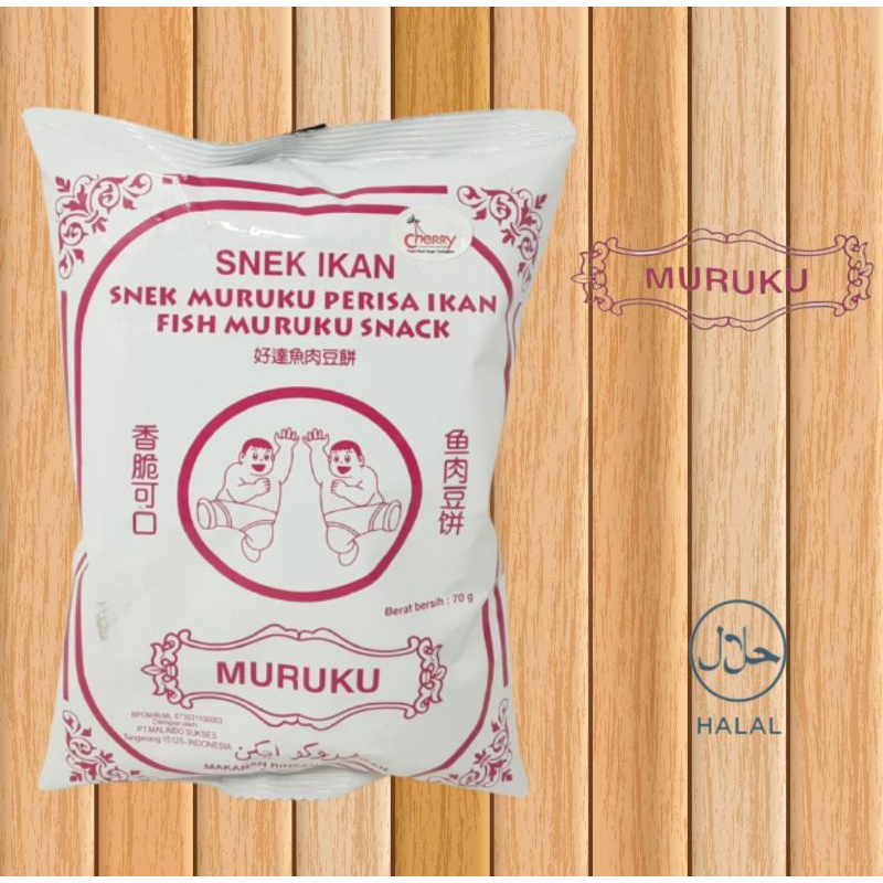 

Muruku Snek Rasa Ikan Fish Flavoured Snack 70Gr Malaysia