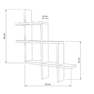  Rak  dinding  dari  kayu  buku bunga  minimalis protable 