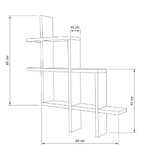  Rak  dinding  dari  kayu  buku bunga minimalis protable 