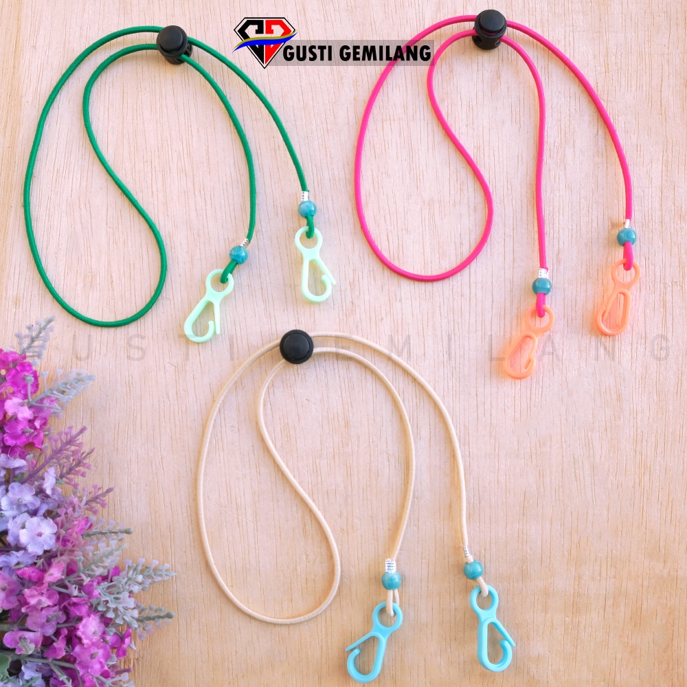 Tali Karet Kalung Masker Polos  2IN1