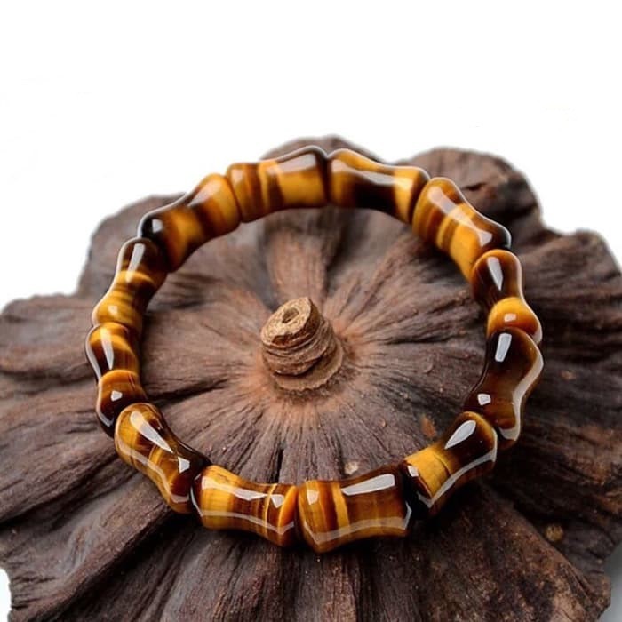 GELANG BATU TIGER EYE MODEL BAMBU