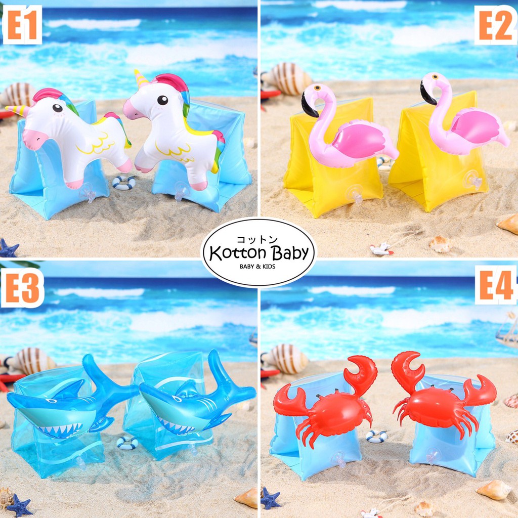 [sale] 1-4 thn | Pelampung Lengan Renang Anak Ban Puddle berenang karakter catalog E