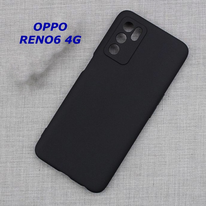 Casing Oppo Reno6 4G SoftCase Black Matte