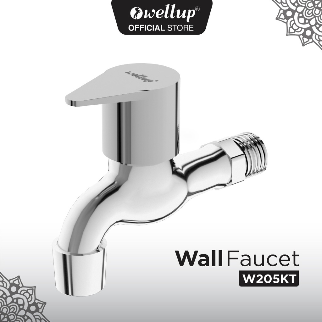 Jual Wellup Keran Kran Air Tembok Wall Faucet Zinc W Kt Shopee Indonesia