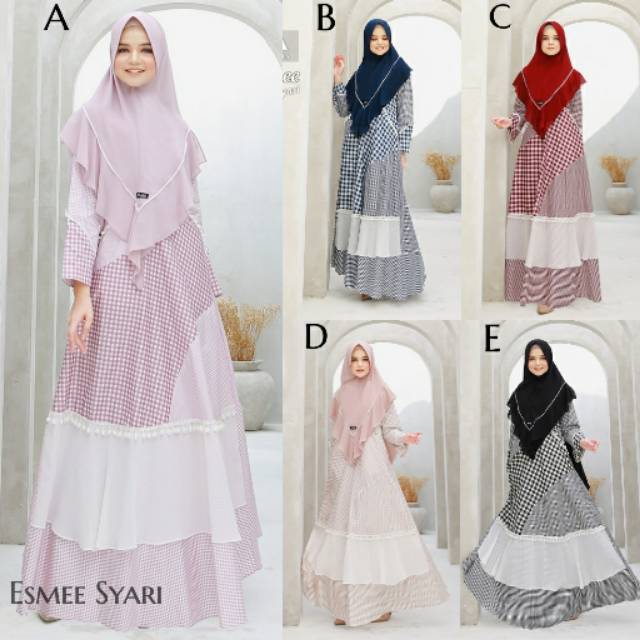 Esmee syari By Aluna Mirranda~ gamis original branded murah