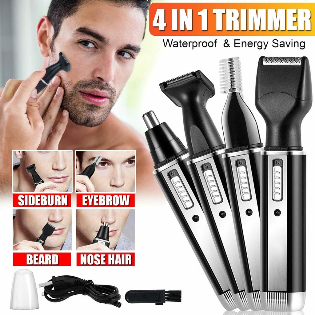 Trimmer KEMEI 6630 Shaver Alat Pencukur Kumis Jenggot Dan Bulu Hidung Sistem Cas