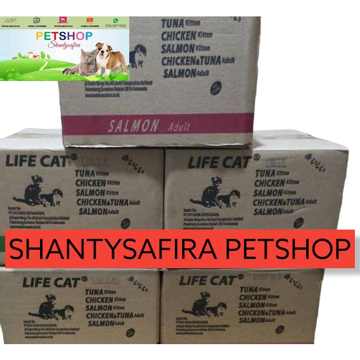 MAKANAN KUCING LIFE CAT KITTEN POUCH 85 GR LIFECAT KITTEN DUS ( ISI 24 PCS )