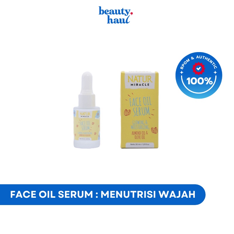 Jual NATUR Miracle Face Oil Serum Glowing & Moisturizing Almond&Olive