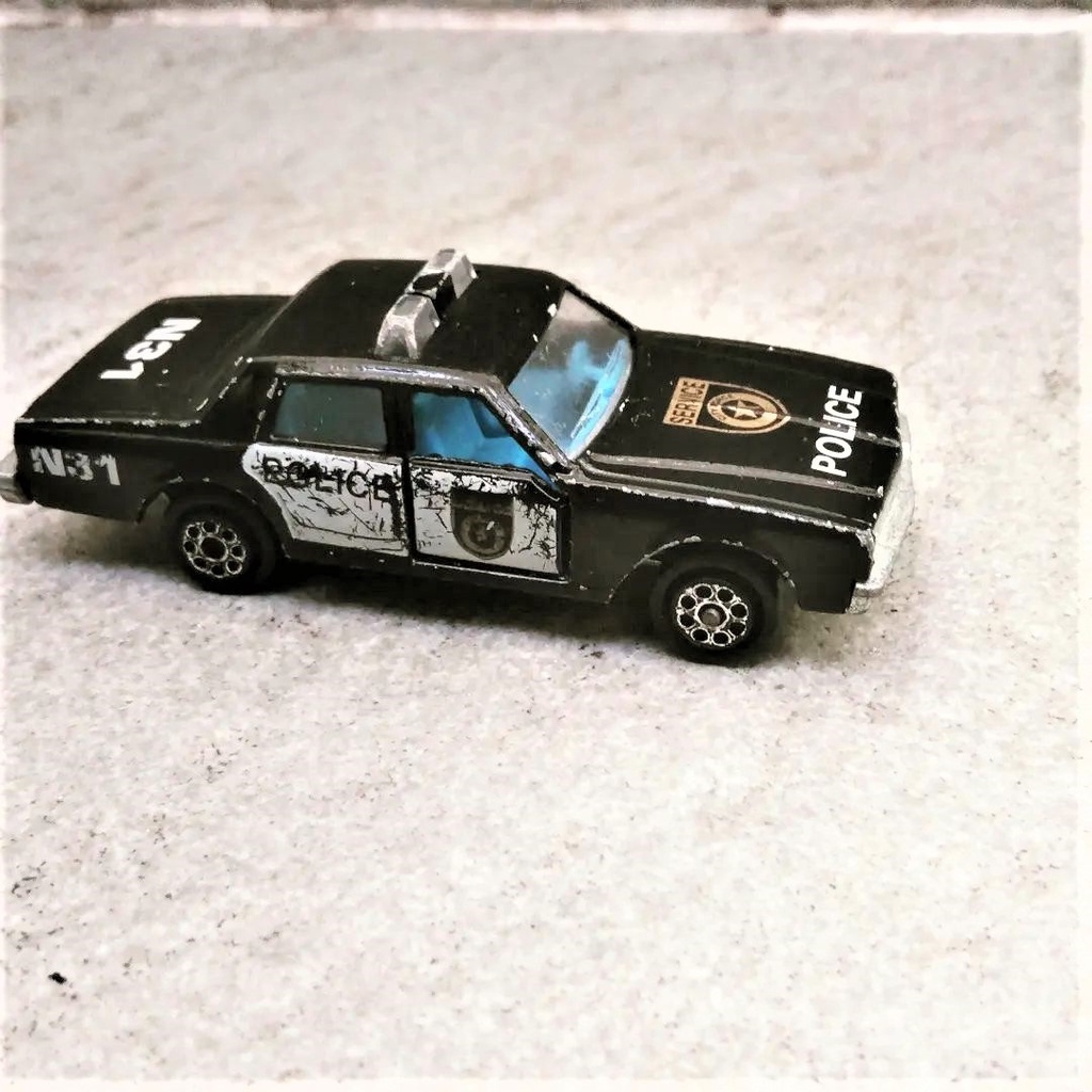 Diecast Majorette lawas Chevrolet Impala Police Hitam Putih