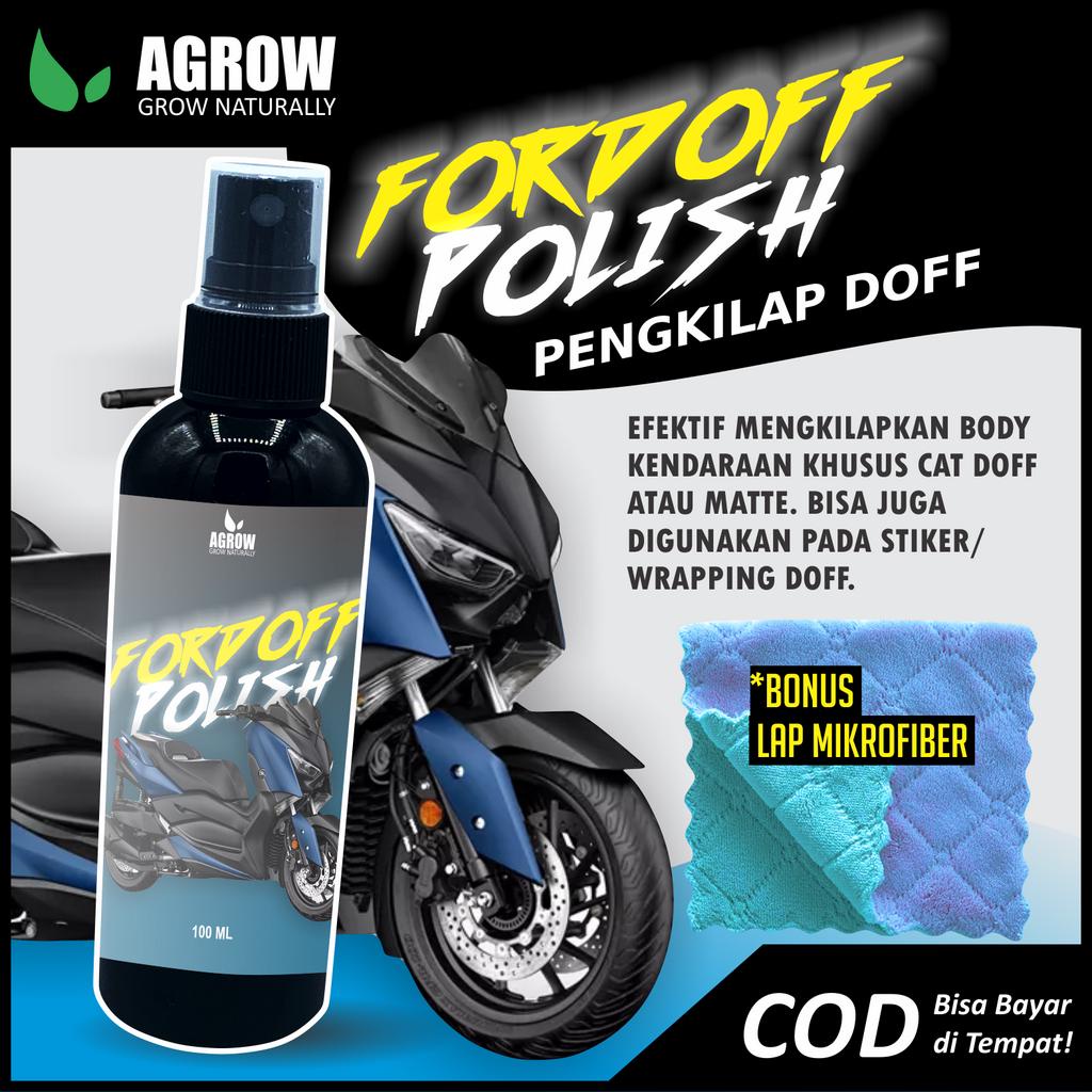 Fordoff Polish Pengkilap Body Motor Doff Mobil Matte Semi Coating Nano Ceramic Wax Spray Sealant Guard Pelindung Cat Pengkilat 100ml By Agrow
