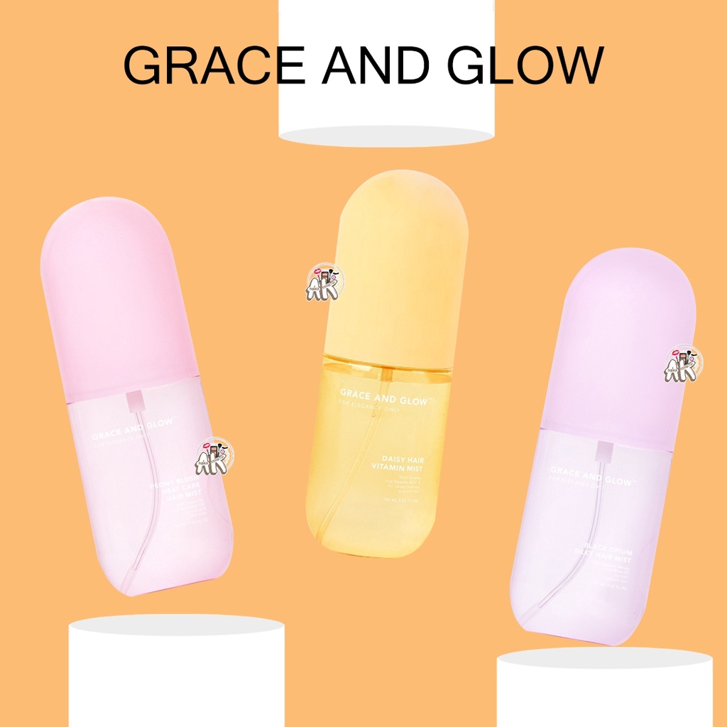 GRACE AND GLOW / GRACE N GLOW HAIR MIST SERIES ( BLACK OPUIM / DAISY / PEONY BLUSH )