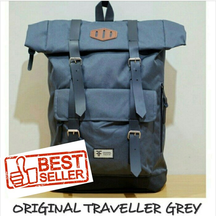 Murah TERBARU TAS BACKPACK ORIGINAL PRIA WANITA TAS LAPTOP KULIAH SEKOLAH   Abu  abu Tua Diskon