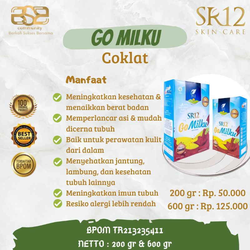 

SR12 GO MILKU COKLAT