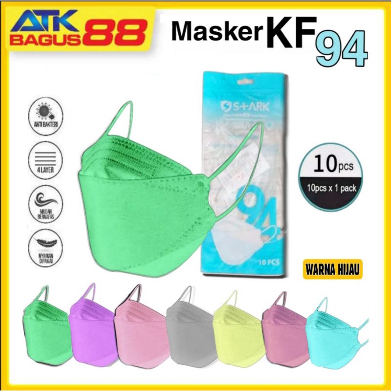 10pcs / masker kf94 macam warna termurah