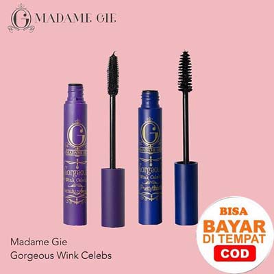 MADAME GIE Mascara Gorgeus Wink Celebs Beauty Long, Pretty Thick, False Lash 2in1 MASKARA