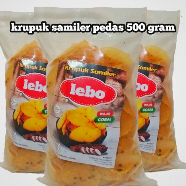 

Keripik samiler rasa pedas manis 500 gram