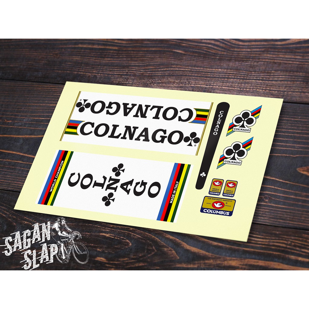  Stiker  Decal Frame Sepeda  Colnago  Vintage Shopee Indonesia